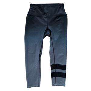 Alo X Peloton Black Gradient High Rise Capri Leggings Yoga/Pilates/Gym/Workout-S